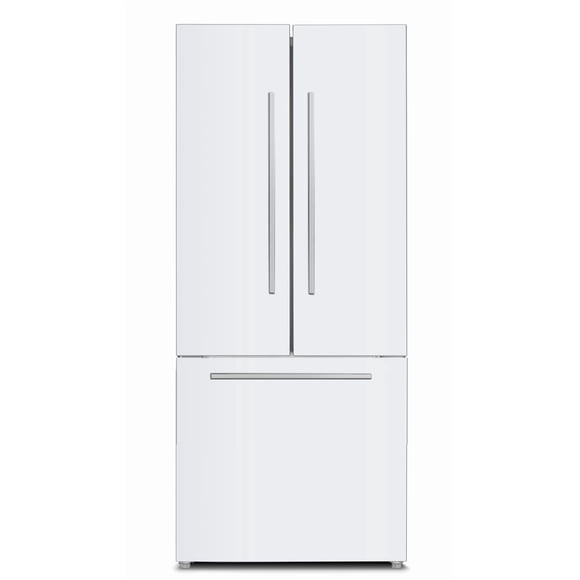 Marathon 18 cu.ft. French Door Bottom Mount<br>Frost Free Refrigerator in White