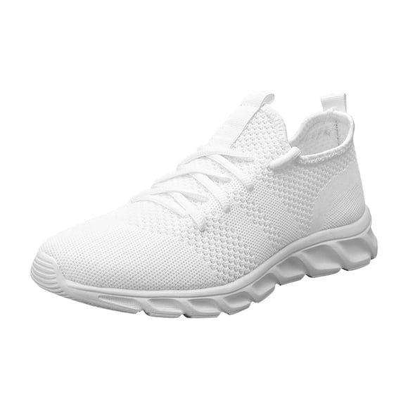 eczipvz Mens Running Shoes Mens Slip On Walking Shoes Blade Tennis Shoes Non Slip Running Shoes Lightweight Workout Shoes Breathable Mesh Fashion Sneakers,White