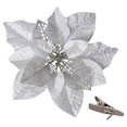 thumbnail image 3 of 10 Pieces Plastic Christmas Flower  Tree Floral Decor Decorative Artificial Flower for Christmas Tree Decoration Festival Ornament, 3 of 8