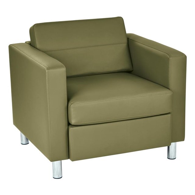 Fauteuil Pacific en Tissu Vinyle Vert Sauge Dillon