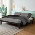 thumbnail image 3 of Giantex 14" Solid Wood Platform Bed Frame, Mattress Foundation, No Box Spring Needed, Easy Assembly, Espresso, 3 of 9