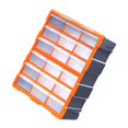 thumbnail image 1 of Lipstore Drawers Storage Cabinet Organizer Container Wall Mounted Practical Tools Box for Orange 18 Drawers, 1 of 8