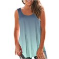 thumbnail image 1 of Yuyuzo Débardeurs pour Femmes Été Sans Manches T-Shirt Décontracté Col Rond Chic Color Block Blouse Fluide de Plage, 1 of 6
