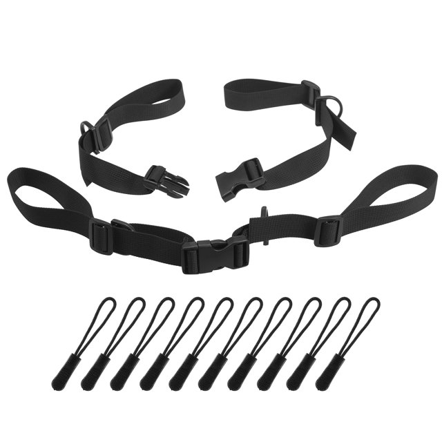 Yeacher 2 Packs Adjustable Backpack Chest Straps Sternum Straps Belts with 10pcs Zipper Pulls