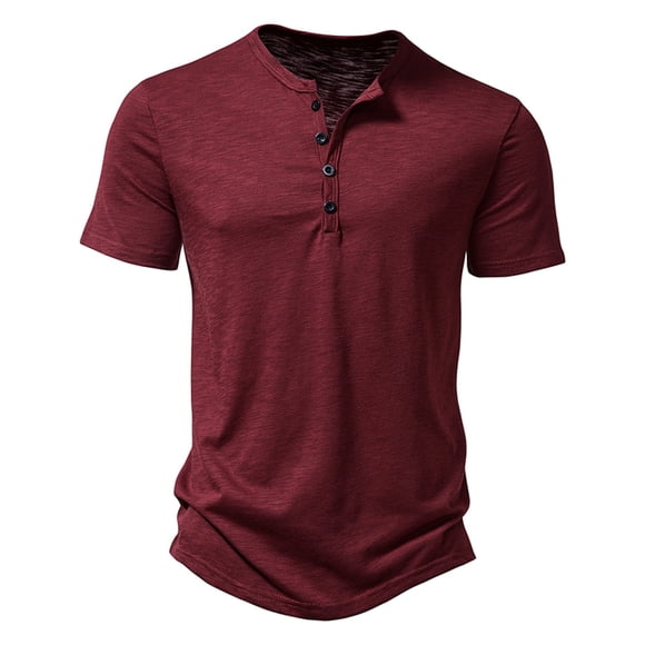 Ketyyh-chn99 T-Shirt Homme Décontracté sous-Chandails pour Homme 2024 Été T-Shirts pour Homme Confortable Doux Frais T-Shirt Classique Rouge,2TG