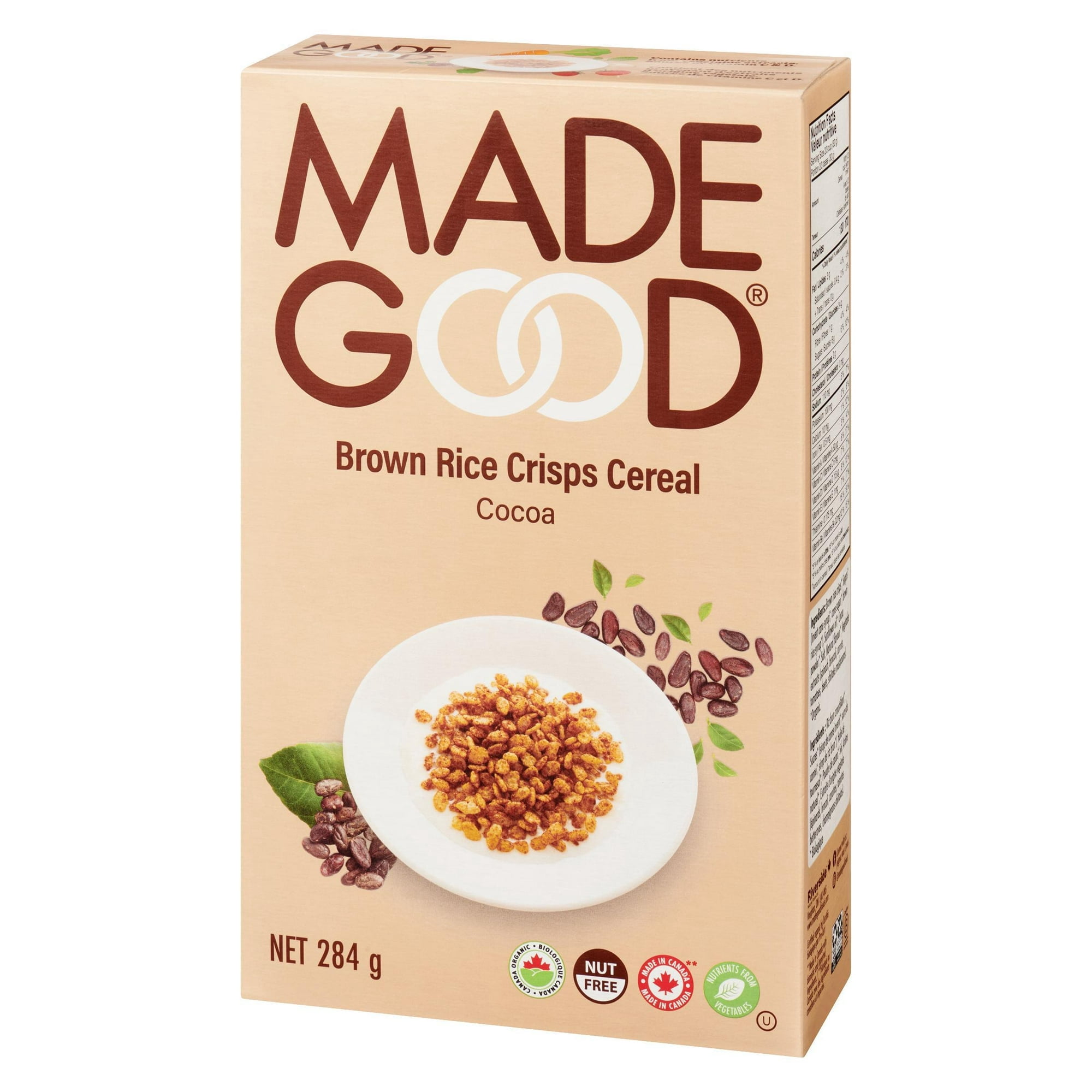 Made Good Céréales croustillantes de riz brun aux cacao