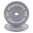 thumbnail image 3 of 2 Pack Rubber Bumper Plates with 2 Inch Hole, IWF Color Coded Weight Plates for Barbell Strength Training, High Density Shock Absorbing Bumper Set for Home Gym, 10 15 25 35 45 lbs, 3 of 8