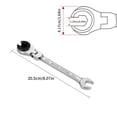 thumbnail image 1 of Ratcheting Wrench Set Metric Open Head Ratcheting Wrench ,Metric Spanner with 72 Teeth,Vanadium Steel Tubing Ratchet Ratchet Wrench Set, 1 of 3