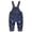 Blue-2079, variant on KIDSCOOL SPACE Baby Boy Girl Ripped Denim Cute Workwear Jean Overalls,Blue,3-4 Years