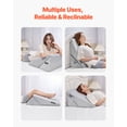 thumbnail image 4 of VEVOR Orthopedic Bed Wedge Pillow Adjustable Washable for Back Leg Neck Sleeping, 4 of 9
