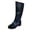 Blue, variant on Wyzesi Tall Boots for Women Knee High Low Heel Foreign Trade Fall and Winter Women'S Boots Cowboy Heel Low Heel Belt Buckle High Boots