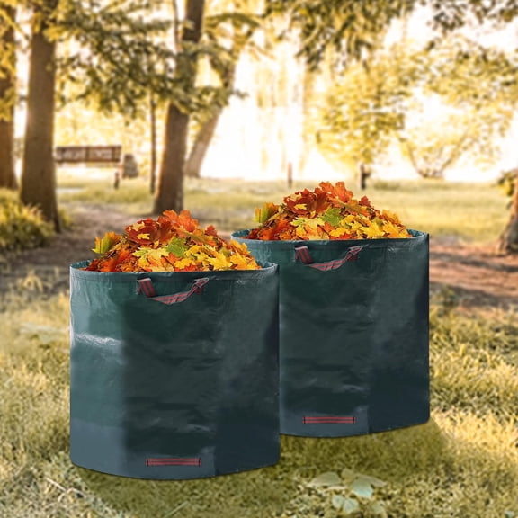 Dvkptbk Reusable Yard Waste Bags Extra Large Yard Waste Bags with Gardening Gloves home decor