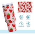 thumbnail image 4 of Gobelet de 30 oz avec Poignée, Couvercle et Paille, Gobelet d'Eau Isolé, Tasse d'Eau en Acier Inoxydable, Tasse Bouteille Réutilisable, Compatible avec Porte-Gobelet, Fraise Rouge, 4 of 6