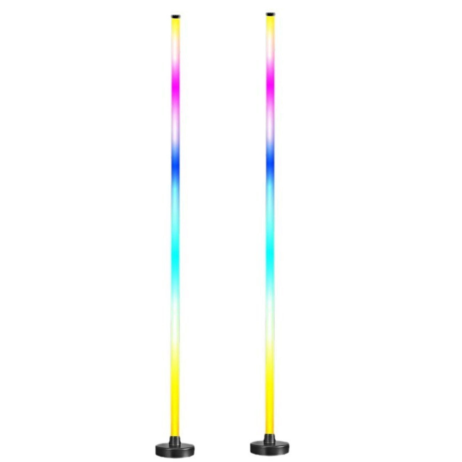 Lampe sur Pied à DEL, Lampe sur Pied Moderne Lampe sur Pied à DEL RVB 1,2 m Lampe sur Pied d'Angle 1,6 Milliard de Couleurs Bricolage et Synchronisation Musicale Lampe sur Pied Moderne Intelligente Lampe d'Ambiance à Changement de Couleur pour le Salon