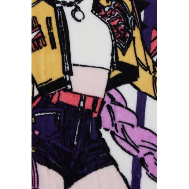 K-Pop Demon Hunters 'Huntrix Trio' Silk Touch Fleece Throw