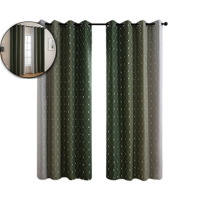 Dvruxg Rideaux Occultants 63 Pouces de Long - 2 Pcs Rideaux pour Déco de Salon - Rideaux Assombrissants Écoénergétiques pour Chambre