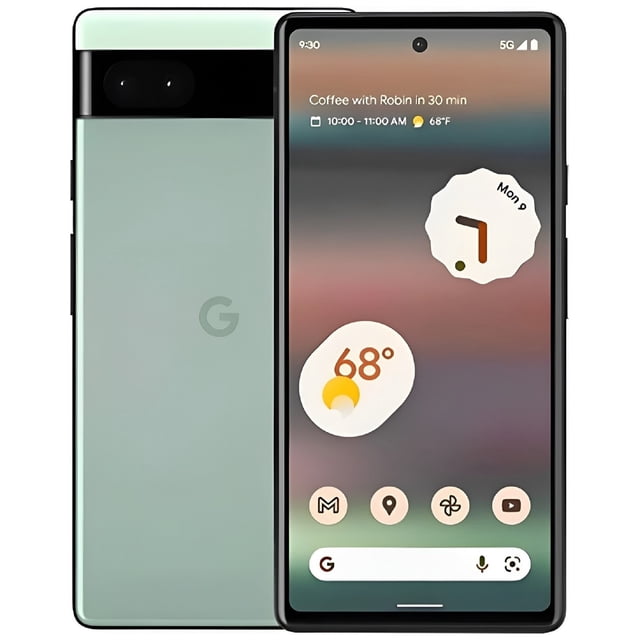 Refurbished Google Pixel 6a 5G - 128GB – Sage – 12.2MP Dual Rear & 8MP Front Camera - Fully Unlocked Smartphone - Excellent Condition