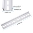 thumbnail image 2 of Unique Bargains 3pcs Aluminum DIN Rails, 8 Inches Long, 35mm Wide, 7.5mm High, Terminal Block Mounting Din Rail, 2 of 5