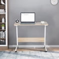 thumbnail image 2 of Bureau Debout Mobile Portable, Bureau pour Portable à Hauteur Réglable de 27,9 Pouces à 37,4 Pouces Table d'Ordinateur Roulante pour Chevet et Canapé avec Roues Verrouillables, 2 of 7