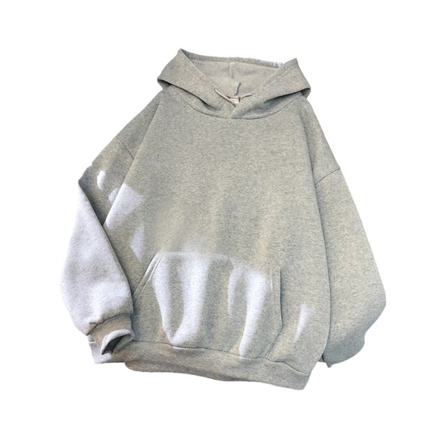 Innerwin Chandails à Capuche en Molleton pour Femmes, Chandail Sport Uni, Coupe Ample, Hauts à Capuche Gris m