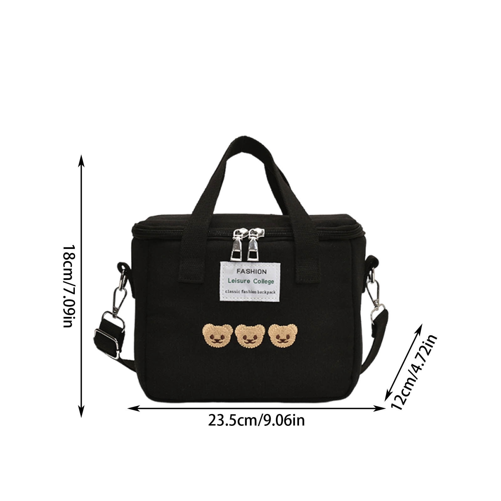 Diaper Bag Backpack Versatile Insulated With Mesh Pockets And Metal Zippers For Infant Travel 23.5 cm W X 18 cm H X 12 cm D