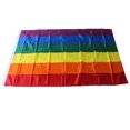 thumbnail image 2 of 2 Pcs Drapeau Arc-en-Ciel 3x5ft Polyester Bannière LGBT avec Œillets en Laiton (Taille 4), 2 of 7