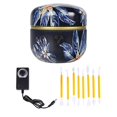 thumbnail image 2 of KLKCMS Mini Pottery Machine Electric Pottery Wheel with 8pcs Clay Tools Gift for Adult Dark blue, 2 of 9