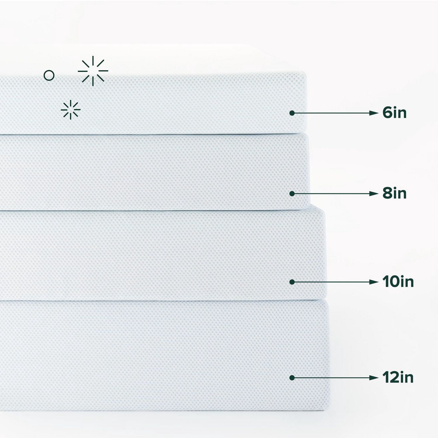 Matelas en mousse à mémoire de forme Zinus Green Tea de 10 pouces