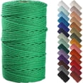 thumbnail image 1 of NOANTA Emerald Macrame Cord 4mm x 109yards, Colored Macrame Rope, Cotton Cord Macrame Yarn, Colorful Cotton Craft Cord for Wall Hanging, Plant Hangers, Crafts, Knitting, 1 of 4