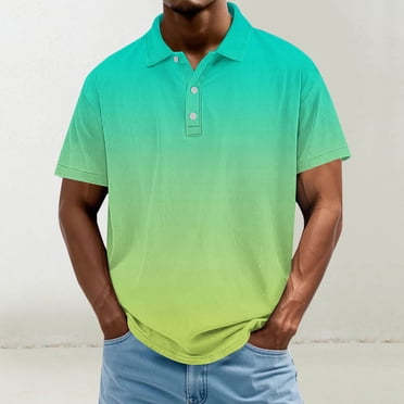 Weiqiqre Chemises pour Hommes Décontractées d'Affaires à Manches Courtes en Tricot, T-Shirt de Golf Uni