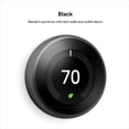 thumbnail image 2 of Google Nest Learning Thermostat - Programmable Smart Thermostat for Home - 3rd Generation Nest Thermostat - Compatible with Alexa - Black, 2 of 13