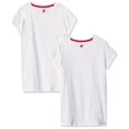 thumbnail image 2 of Hanes Girls Essential Tee 2-Pack, M, White, 2 of 9