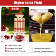 thumbnail image 3 of AKDSteel Stainless Steel 1.6 Gallon Manual Fruit Press – Juice Extractor & Filter Bag for Wine, Cider, Oil (Apple/Grape/Honey), Triangular Base for Kitchen & Outdoor, 3 of 6