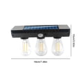 thumbnail image 3 of Solar Outdoor Lights Motion Sensor Wall Lamp With Tungsten Filament LED Bulb IP65 Rated For Courtyard Patio Garden Lighting, 3 of 9