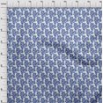 thumbnail image 4 of oneOone Cotton Cambric Medium Blue Fabric Asian Block Sewing Craft Projects Fabric Prints By Yard 42 Inch Wide, 4 of 4
