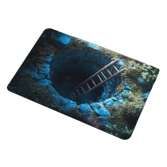 TIELUTT 2025 3D Hole Rug Gets of 3D Carpet Rug That Like A Hole Optical Rugs Funny 3D Carpet To Oversized Blankets and Throws Flannel Throw Blanket for Couch Leather Blanket Big Area Rug for Bedroom