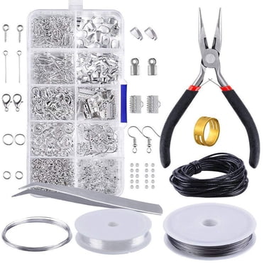 Fournitures pour Fabrication de Boucles d'Oreilles Bricolage 912 Pcs Kit d'Empreintes d'Oeil Boucles d'Oreilles Accessoires Boucles d'Oreilles Pinces
