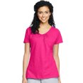 thumbnail image 2 of Hanes Maillot Flammé pour Femmes à Col en V Froncé, M, Blanc, 2 of 4