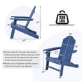 thumbnail image 3 of Costway Chaise Adirondack de Patio Résistante aux Intempéries pour Jardin et Terrasse avec Porte-Gobelet Bleu Marine, 3 of 8