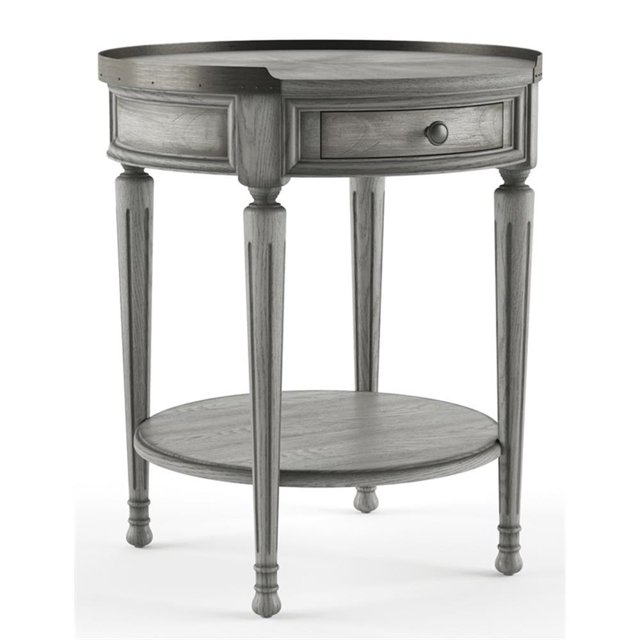 Butler Specialty Sampson Table d'Appoint en Bois Gris Poudre