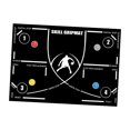 thumbnail image 1 of DYNWAVECA Tapis de Jeu de Pieds de Basketball Tapis de Dribble de Basketball Poignée Antidérapante Entraîneur de Dribble Intérieur Tapis de Pas de Basketball Ligne Blanche avec Sangle, 1 of 10