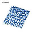 thumbnail image 3 of Uxcell 1 inch Self Adhesive Waterproof Vinyl Letter Number Sticker Set, 8 Sheet Dark Blue, 3 of 6