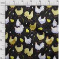 thumbnail image 3 of oneOone Tissu Georgette Viscose Noir Tissu pour Robe de Poule Tissu Imprimé au Mètre 42 Pouces de Large-H3, 3 of 5