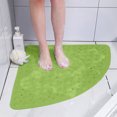 thumbnail image 1 of EGNMCR Bathroom Rugs, Rugs for Living Room Fan Shaped Bath Mat Non Slip Shower Floor Pad With Massage Texture Spanking Dry Waterproof For Bathroom Tub Security Plastics bathroom anti slip mats, 1 of 6