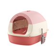 thumbnail image 3 of TISHITA Hooded Cat Litter Box Enclosed Cat Litter Box with Front Door Sandbox Detachable pink, 3 of 8