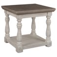 thumbnail image 3 of Signature Design by Ashley - Havalance Farmhouse End Table, Whitewash/Brown Wood, 3 of 4