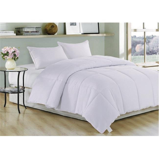 HomeRoots 248176 1 x 88 x 66 in. White Polyester Medium Warmth Twin Size Down Alternative Comforter Duvet Insert