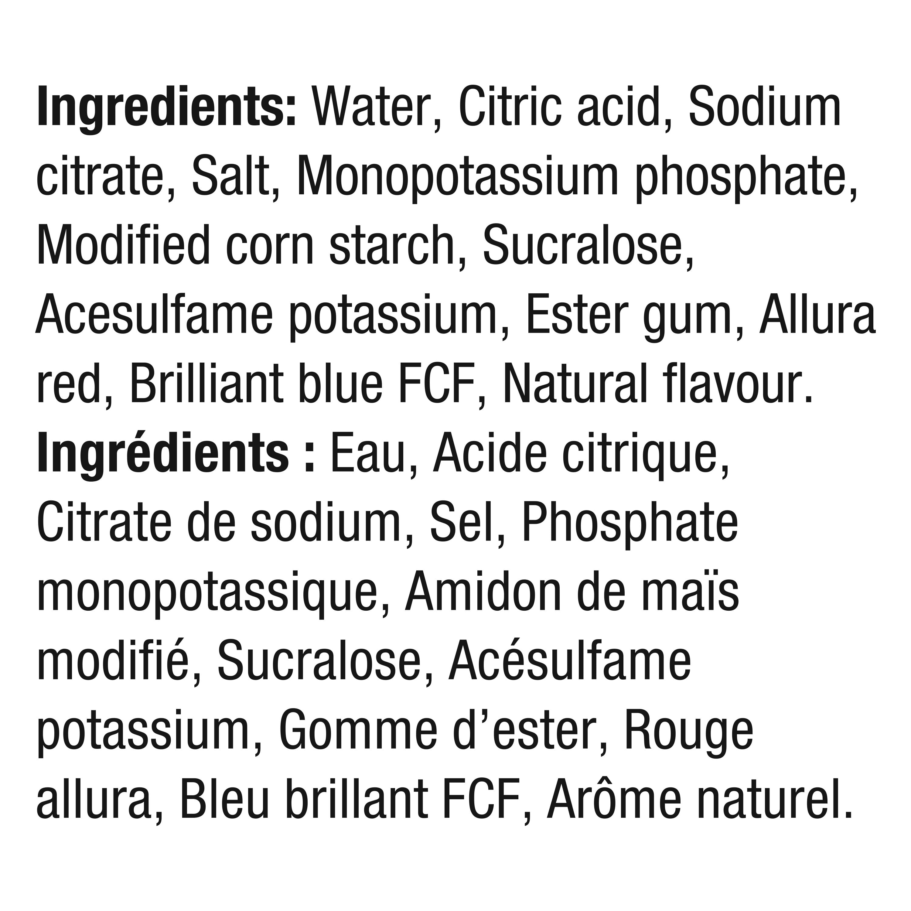 Gatorade Zéro Sucre Raisin Boisson Électrolytique 6 x 591 mL, Bouteilles