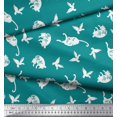 thumbnail image 3 of Soimoi Rayon Fabric Bird & Cat Animal Print Fabric by The Yard 42 Inch Wide, 3 of 3