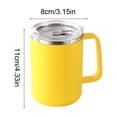 thumbnail image 3 of Tasse à Café de Voyage, Gobelet à Café Portable Réutilisable, Tasse Bouteille Isolée sous Vide, Tasse à Café Isolée avec Poignée et Couvercle, Tasse à Café Thermique sous Vide à Double Paroi en Acier Inoxydable, Tasse à Café de Voyage, 3 of 9
